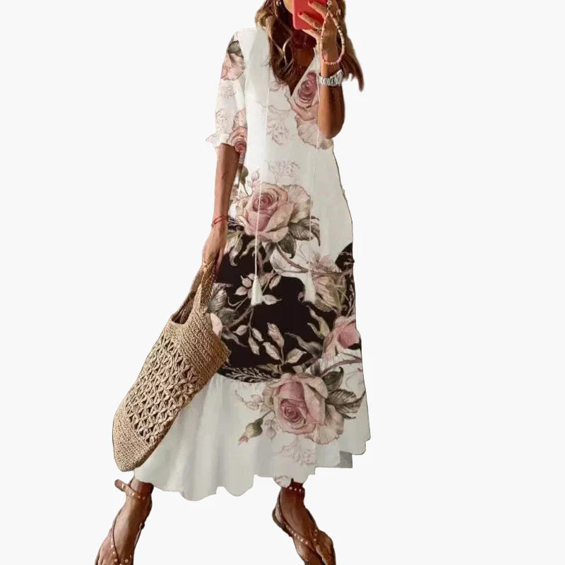 Robe Longue Bohème Chic Femme Style Été Décontracté Plage et Balade