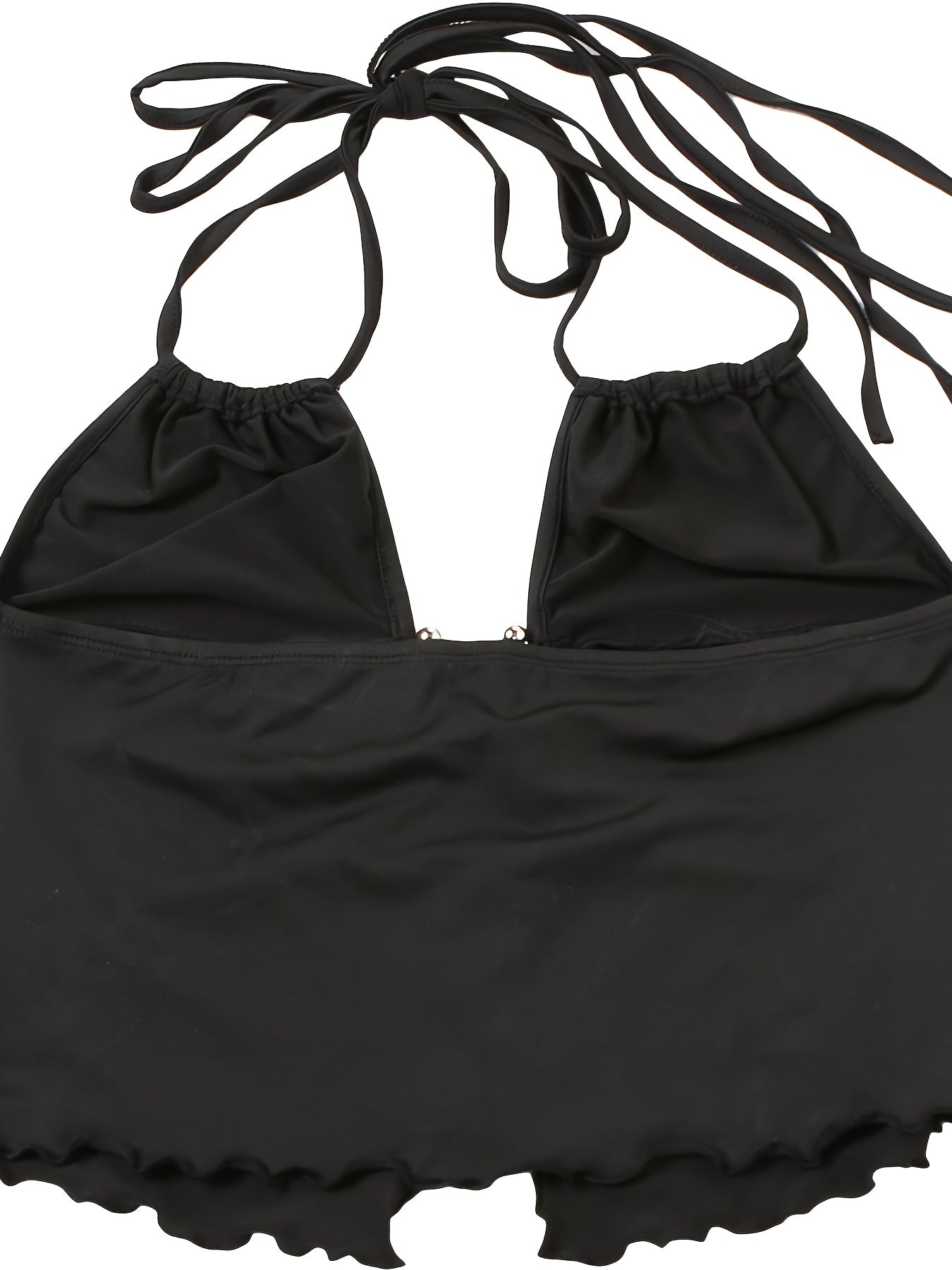 Top donna stile serata scollatura profonda con anello centrale - Glamour moderno