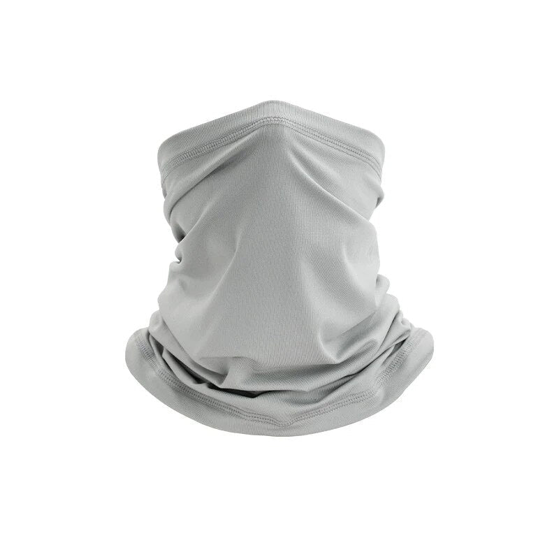 Multifunctional neck gaiter in solid-color or camouflage soft fabric