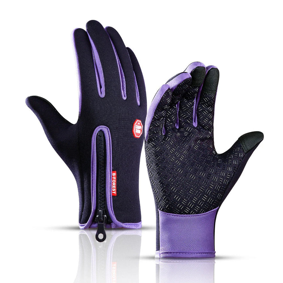 Unisex-Handschuhe mit Reißverschluss und verstärktem Grip, verschiedene Farben