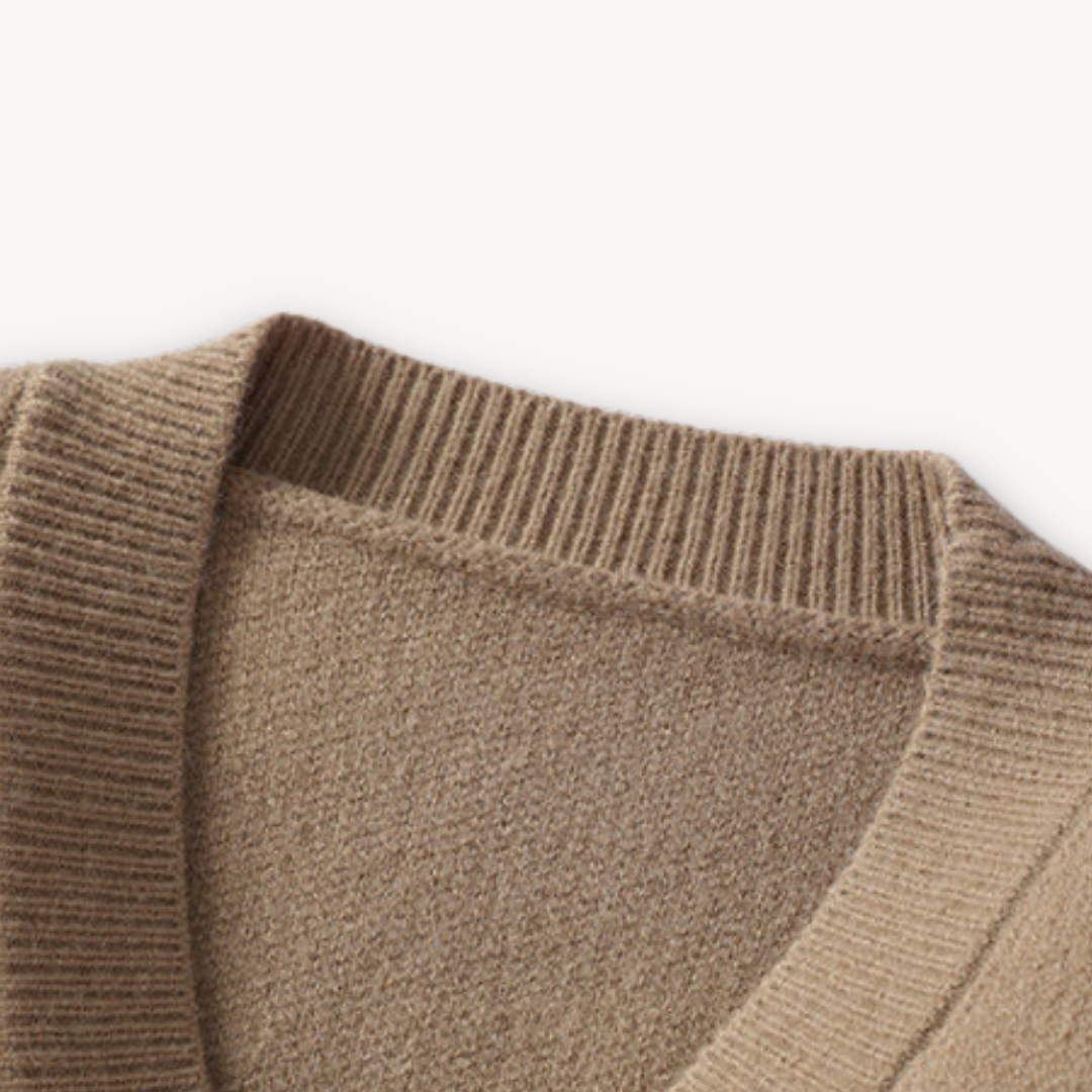Cardigan uomo con bottoni stile casual chic, ideale per l'autunno e l'inverno