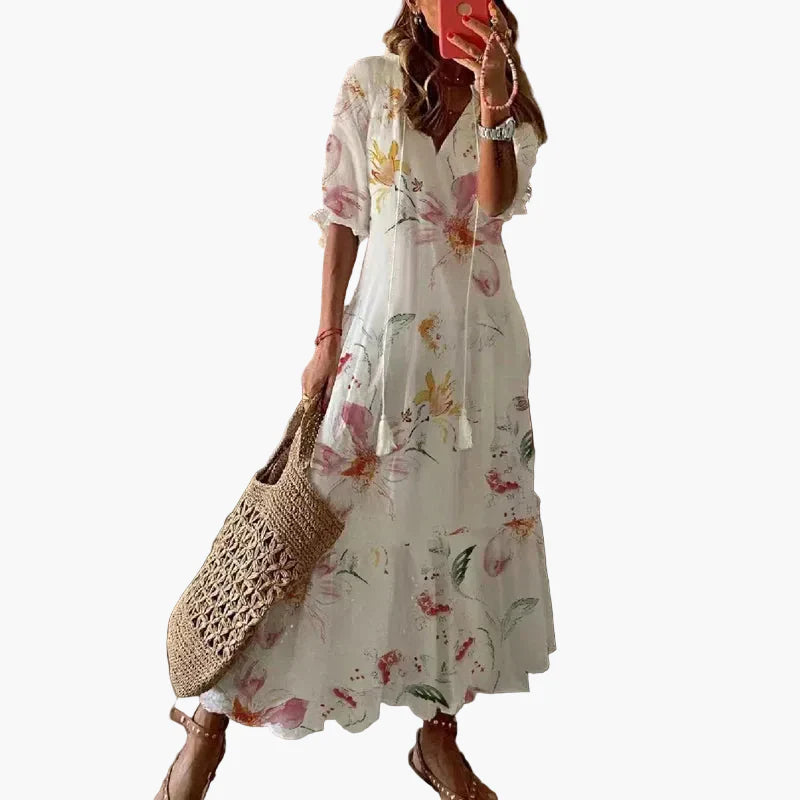 Robe Longue Bohème Chic Femme Style Été Décontracté Plage et Balade