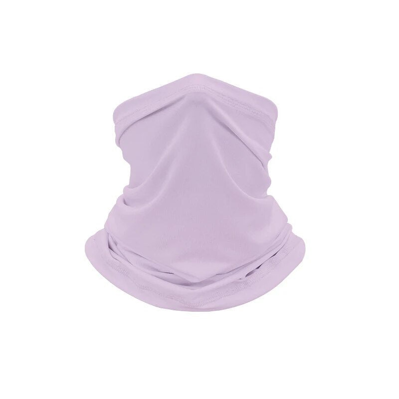 Multifunctional neck gaiter in solid-color or camouflage soft fabric