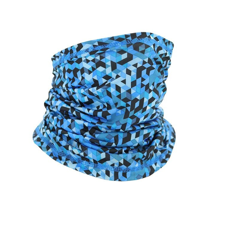 Multifunctional neck gaiter in solid-color or camouflage soft fabric