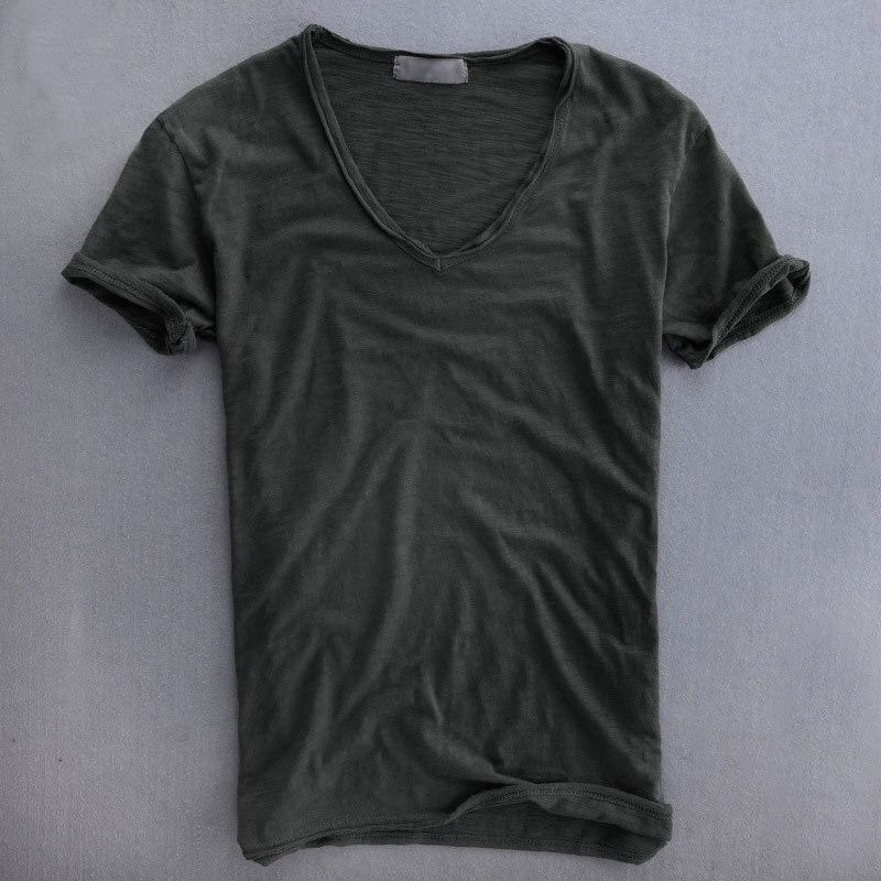 Men's V-neck T-shirt casual style fashionable – Ideal for all occasions