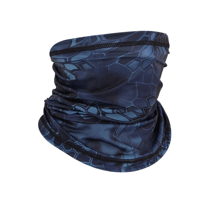 Multifunctional neck gaiter in solid-color or camouflage soft fabric