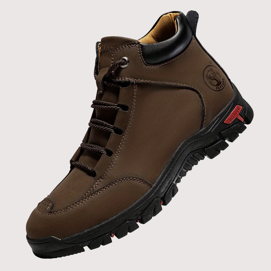 Bottes montantes pour homme, style randonnée, semelle crantée antidérapante, bleues