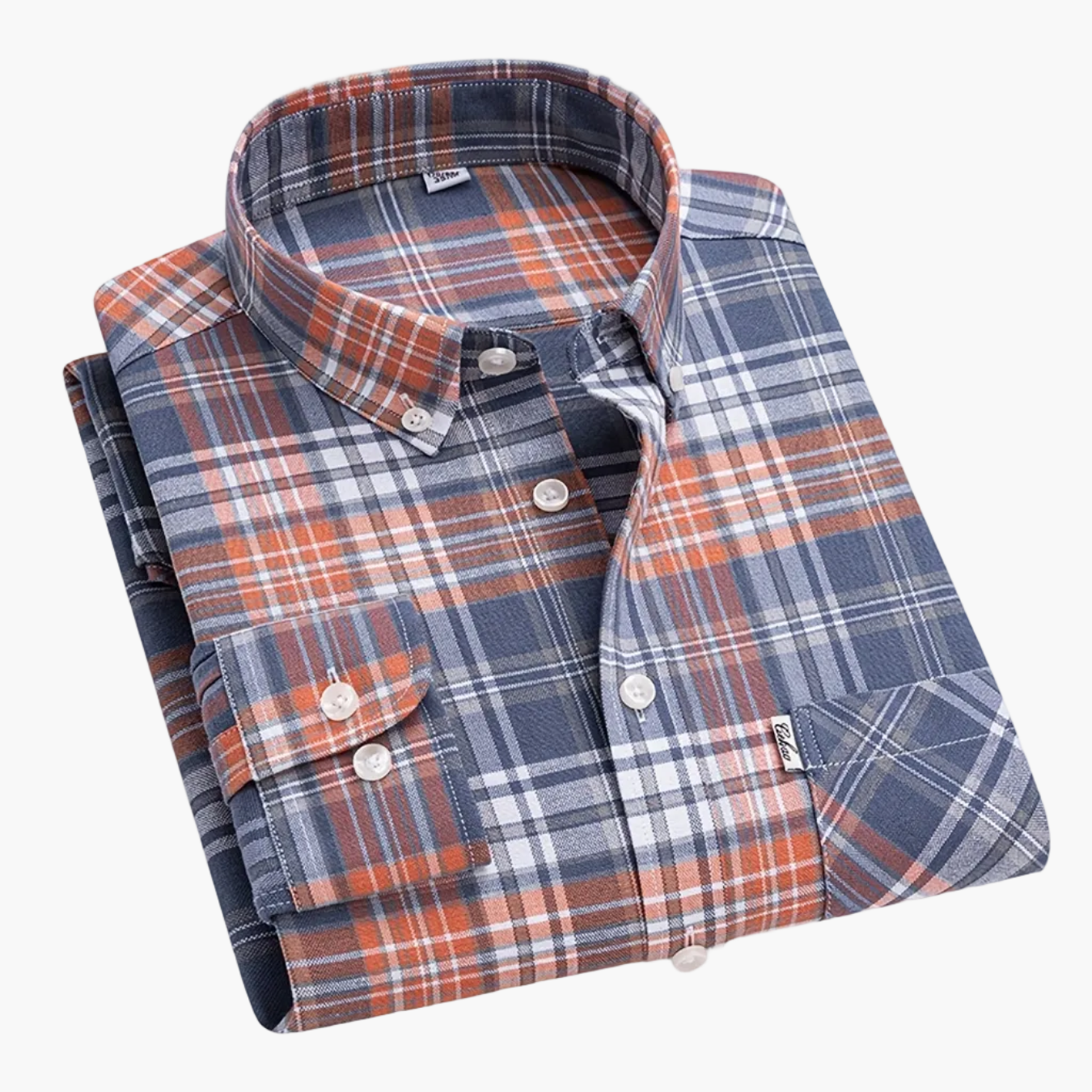 Chemise décontractée à carreaux pour homme, style week-end, manches longues, coupe régulière