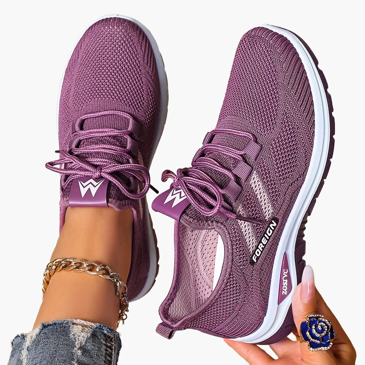 Baskets Femme Décontractées Style Sport pour Marche et Quotidien