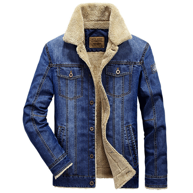 Chaqueta vaquera de hombre con forro estilo Sherpa