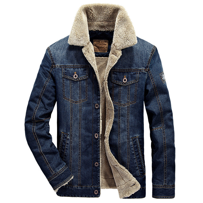Chaqueta vaquera de hombre con forro estilo Sherpa