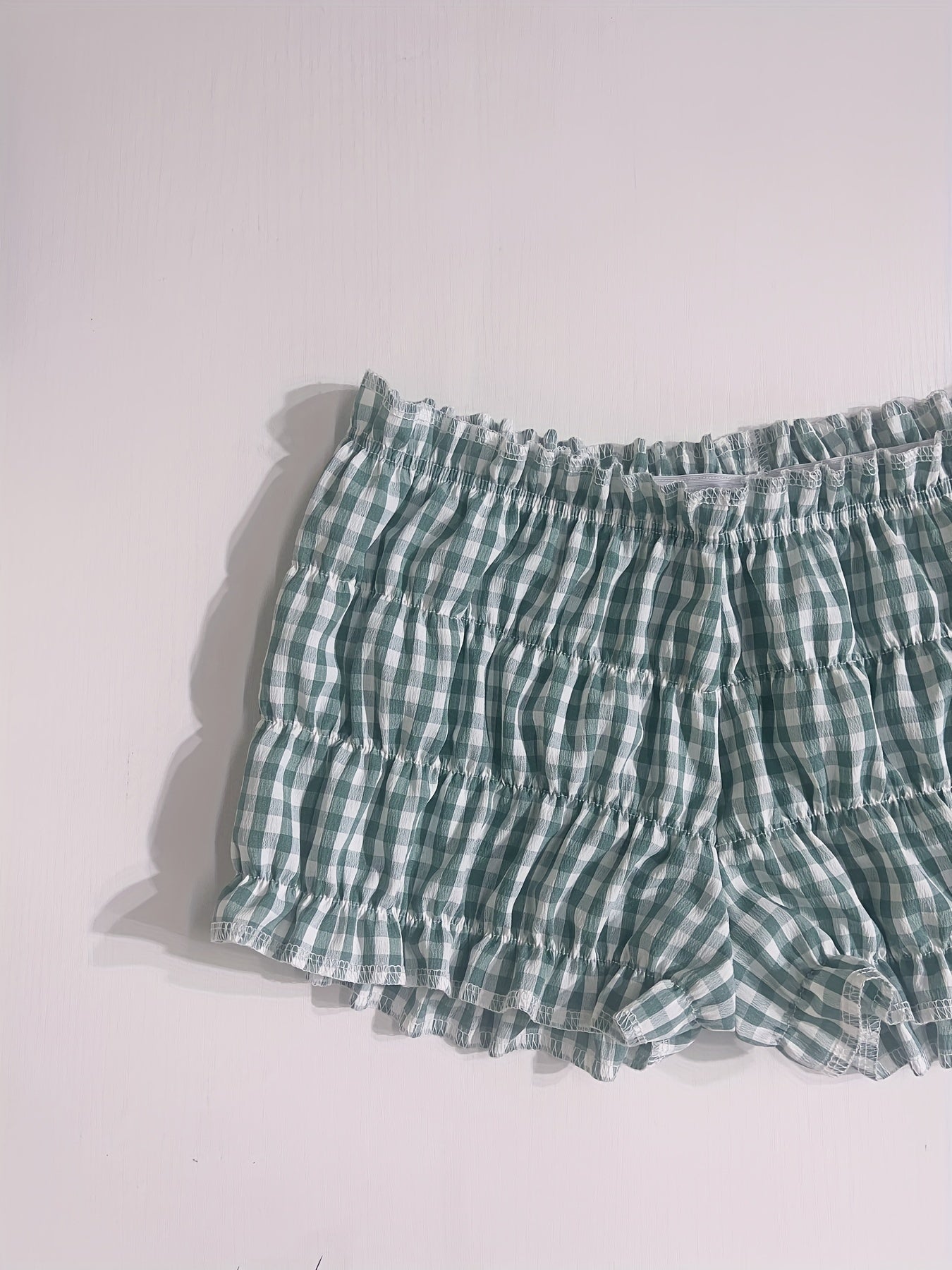 Karierte Nachshorts im Y2K-Stil für Damen – Komfort und Charme für den Sommer