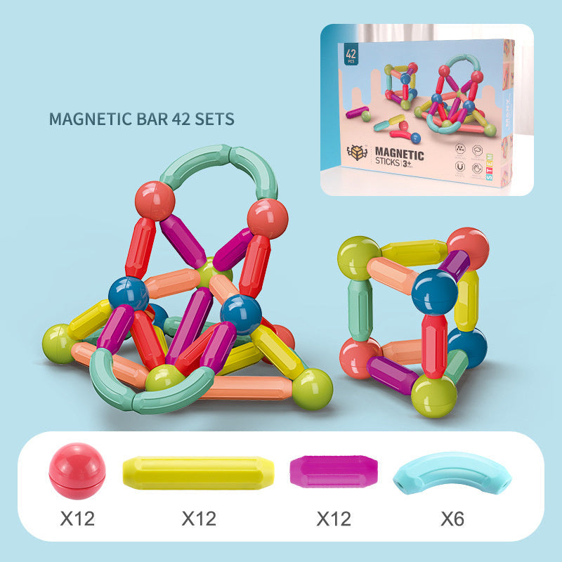 Juego de Construcción Magnético Educativo para Niños – Desarrollo de la Lógica y la Imaginación