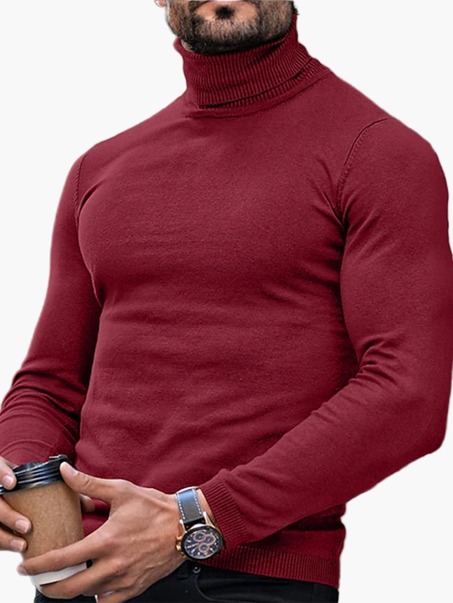 Men's turtleneck sweater modern stylish casual for autumn and winter