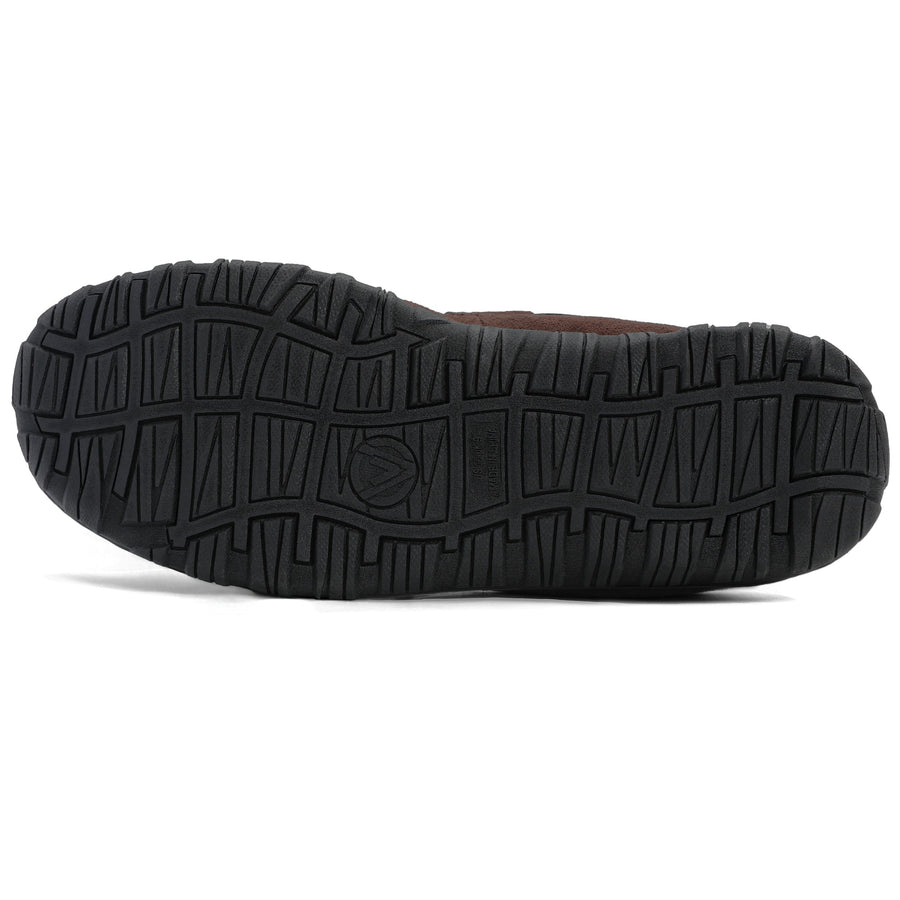Zapatillas tipo mocasín para hombre, forradas con efecto de piel, en negro, marrón y beige