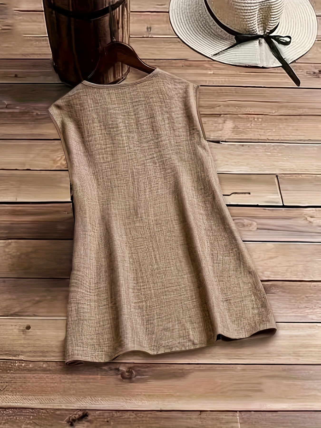 Blusa sin mangas para mujer estilo moderno con cuello con cremallera para un look casual elegante