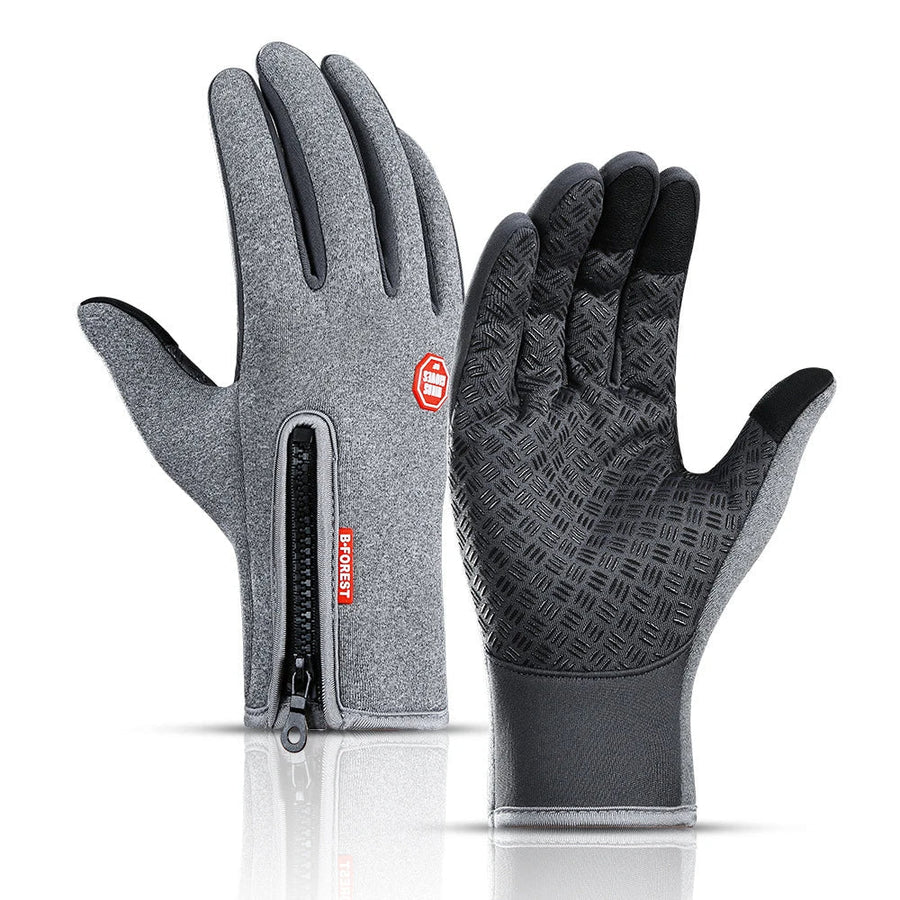 Unisex-Handschuhe mit Reißverschluss und verstärktem Grip, verschiedene Farben