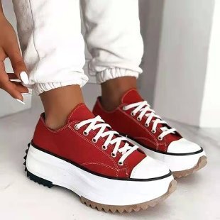 Karen – Wysokie, casualowe buty z płótna