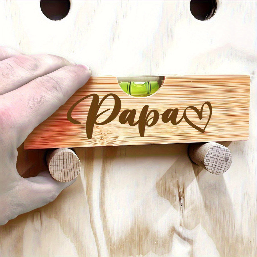 Livella a bolla e apribottiglie personalizzato per uomo – Stile officina e regalo per papà