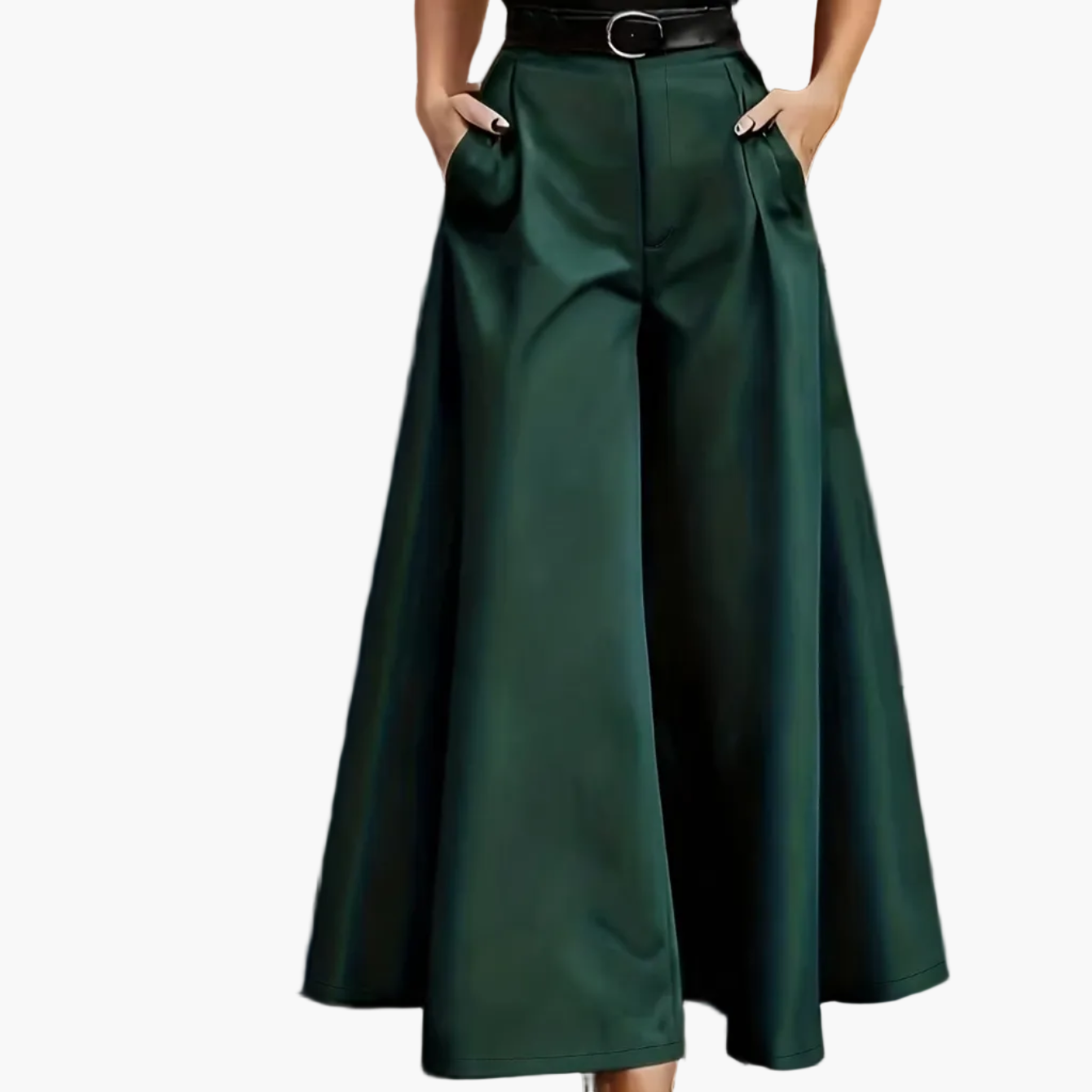 Weite Damenhose im eleganten Stil für formelle und alltägliche Anlässe