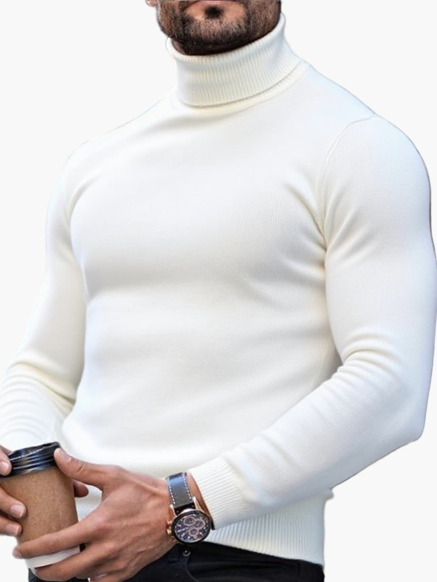 Men's turtleneck sweater modern stylish casual for autumn and winter