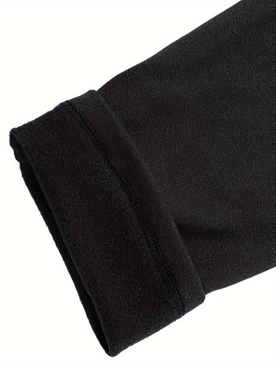 Set of 3 Black Men's Thermal-Lined Compression Pants