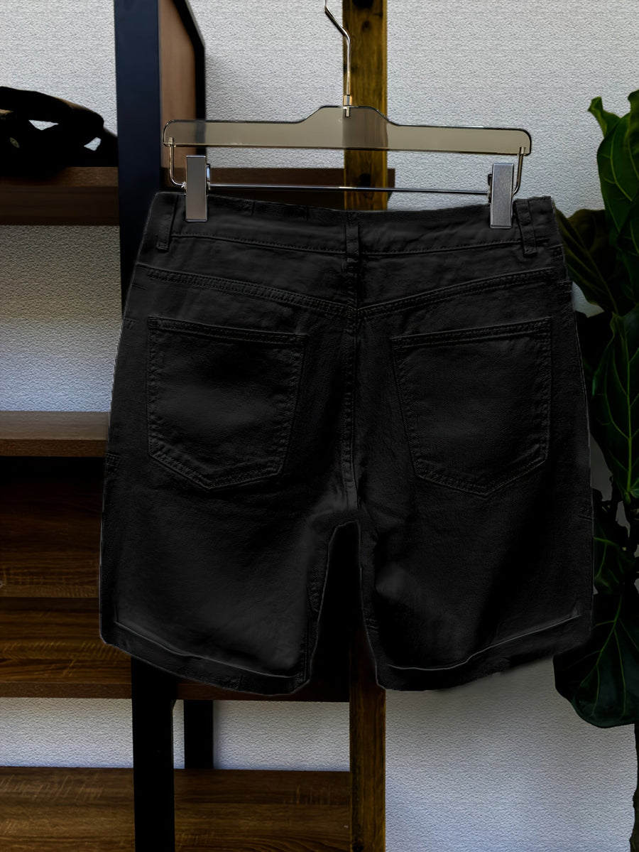 Korte herenjeans met slim fit, stedelijke en casual stijl