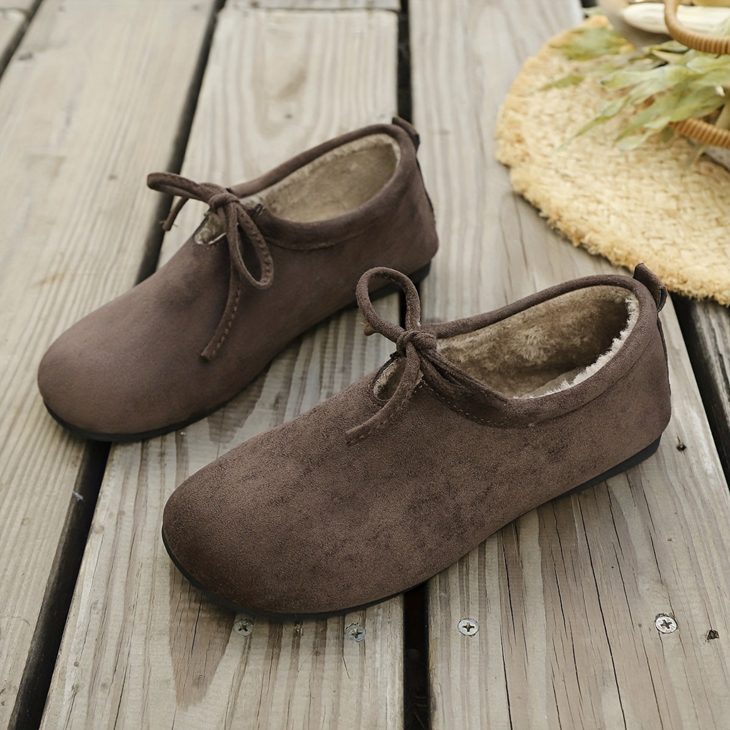 Chaussons Femme Confortables Intérieur Doux Nœud Décoratif Plusieurs Couleurs