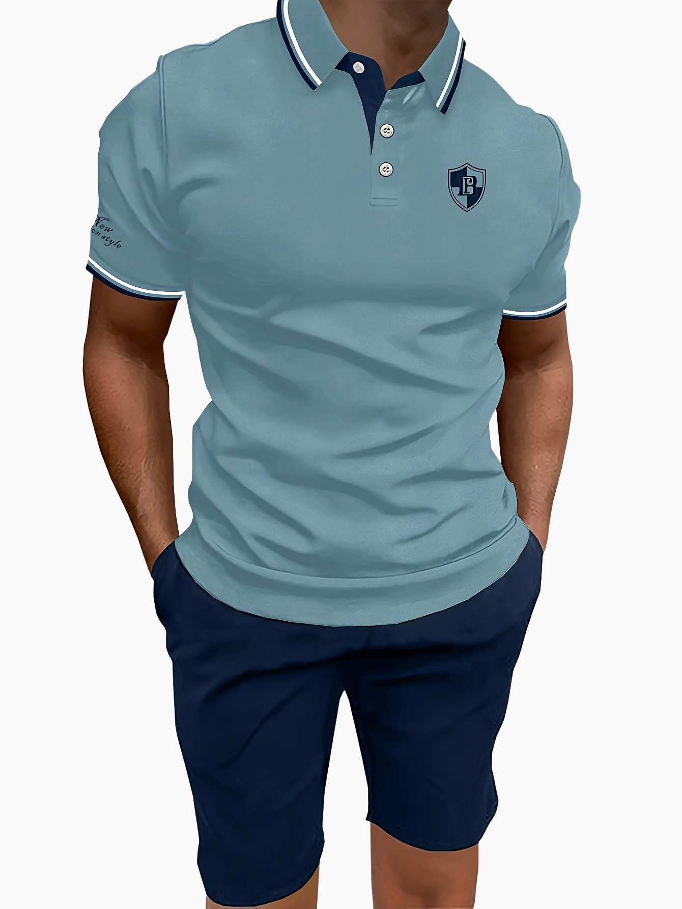 Ensemble polo et short décontracté pour homme – Style moderne idéal pour l'été