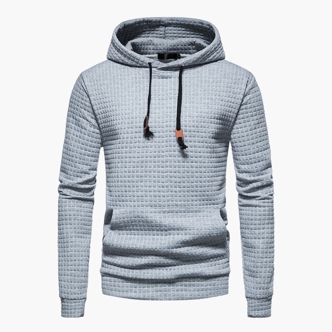 Felpa con Cappuccio Uomo Stile Casual Motivo a Quadri – Comfort Moderno per Tutti i Giorni