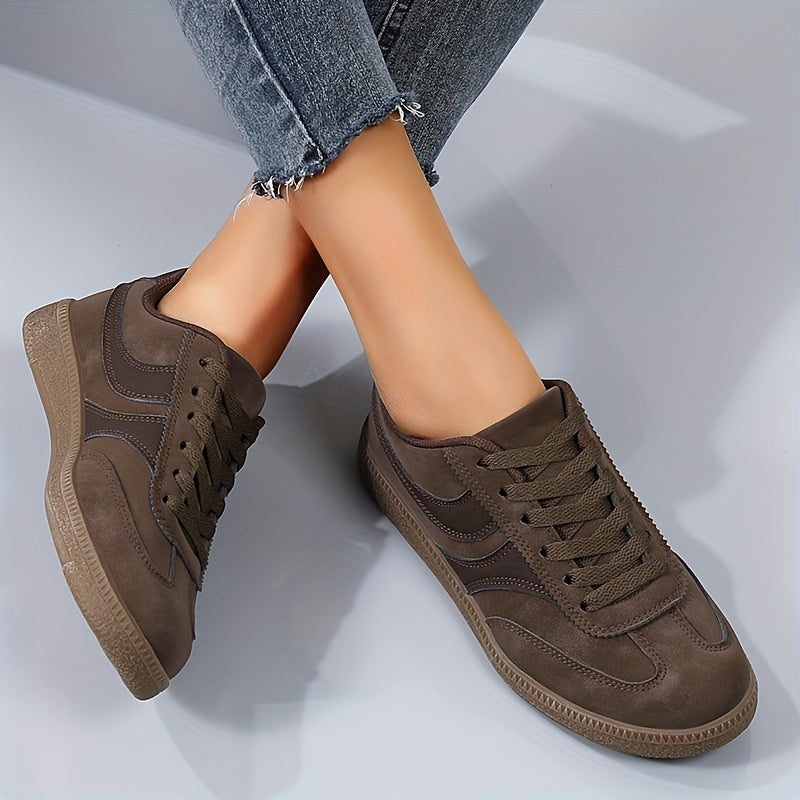 Baskets décontractées vintage pour femme, style urbain polyvalent
