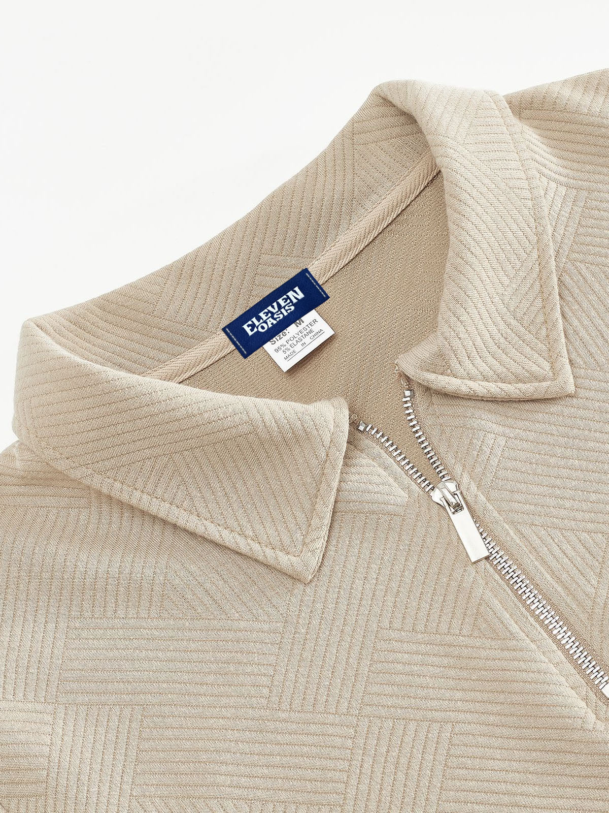 Men's half-zip sweater casual chic style for office and leisure