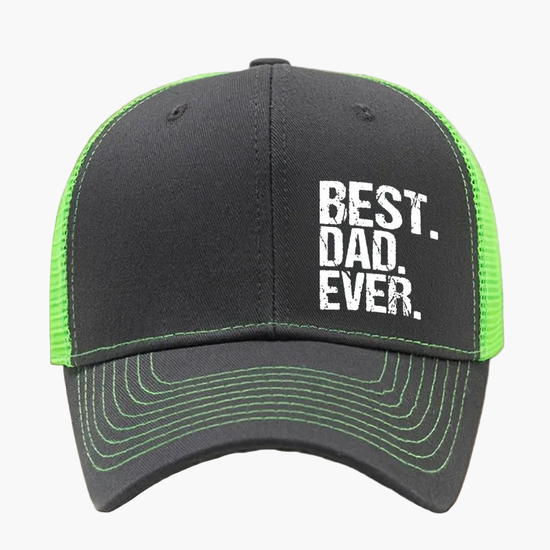 Casquette style trucker pour homme - Meilleur Papa - Accessoire décontracté fête des pères