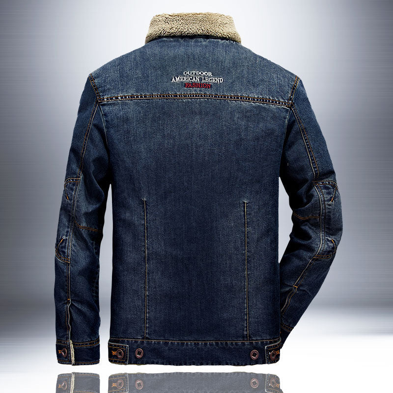 Chaqueta vaquera de hombre con forro estilo Sherpa