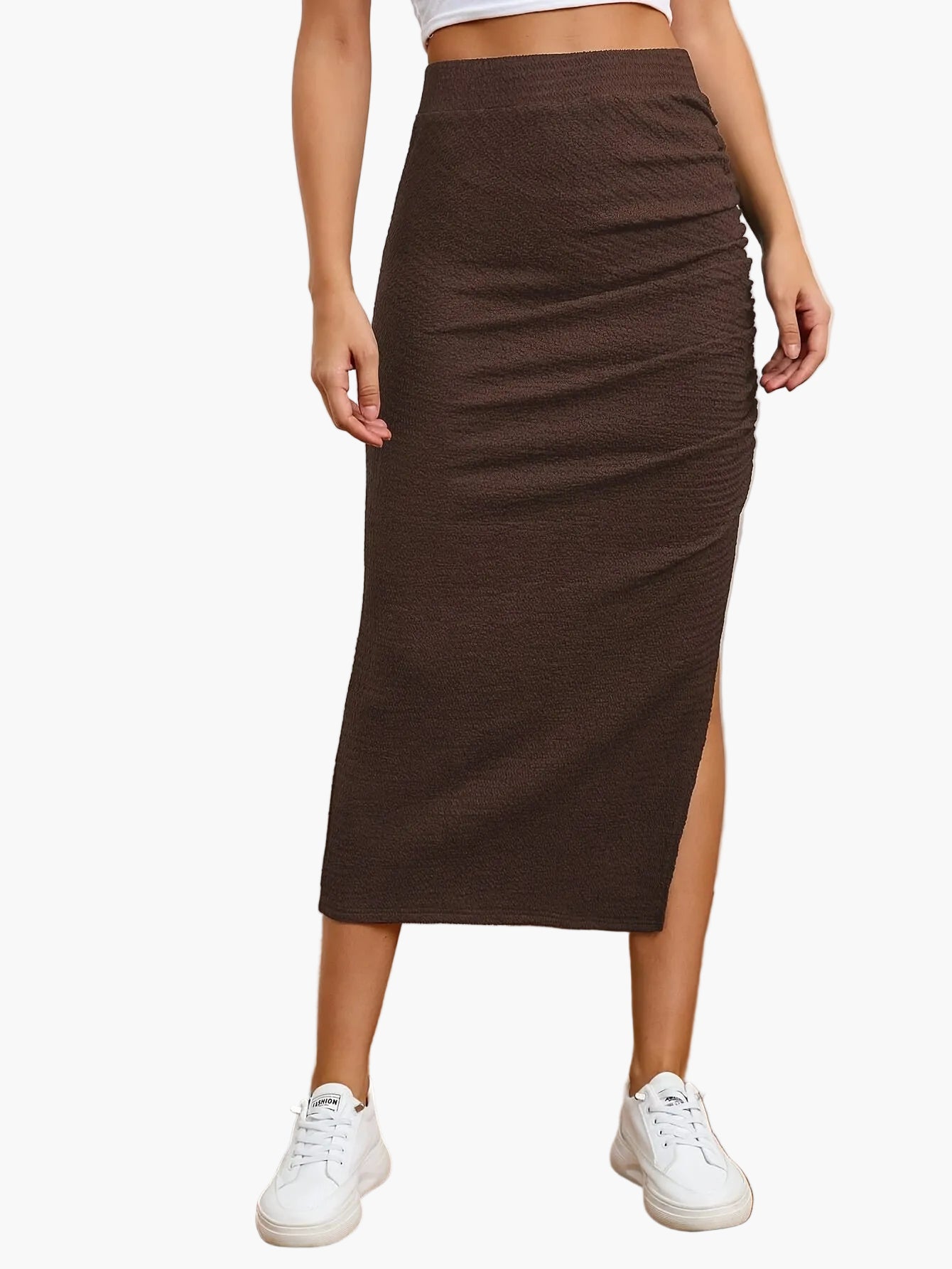Jupe Longue Fendue Femme Style Élégant pour l'Été