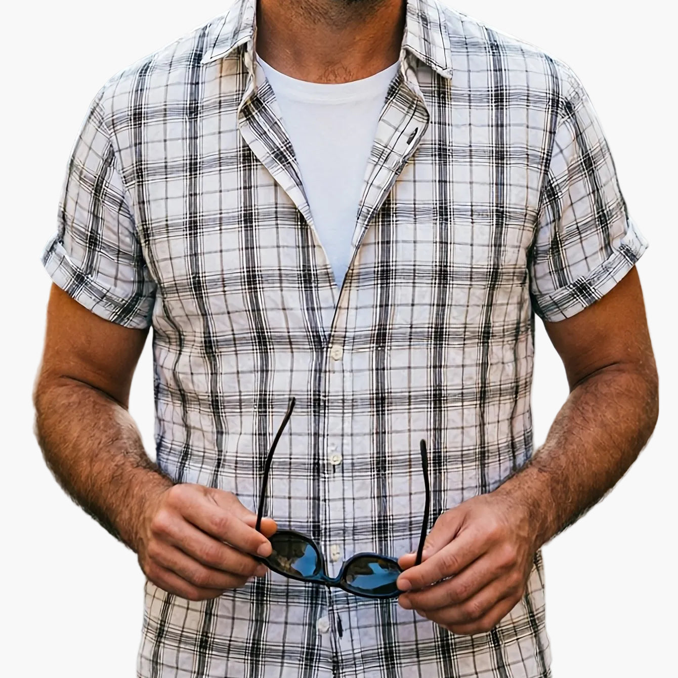 Casual geruit overhemd voor heren – Veelzijdige zomerse stijl