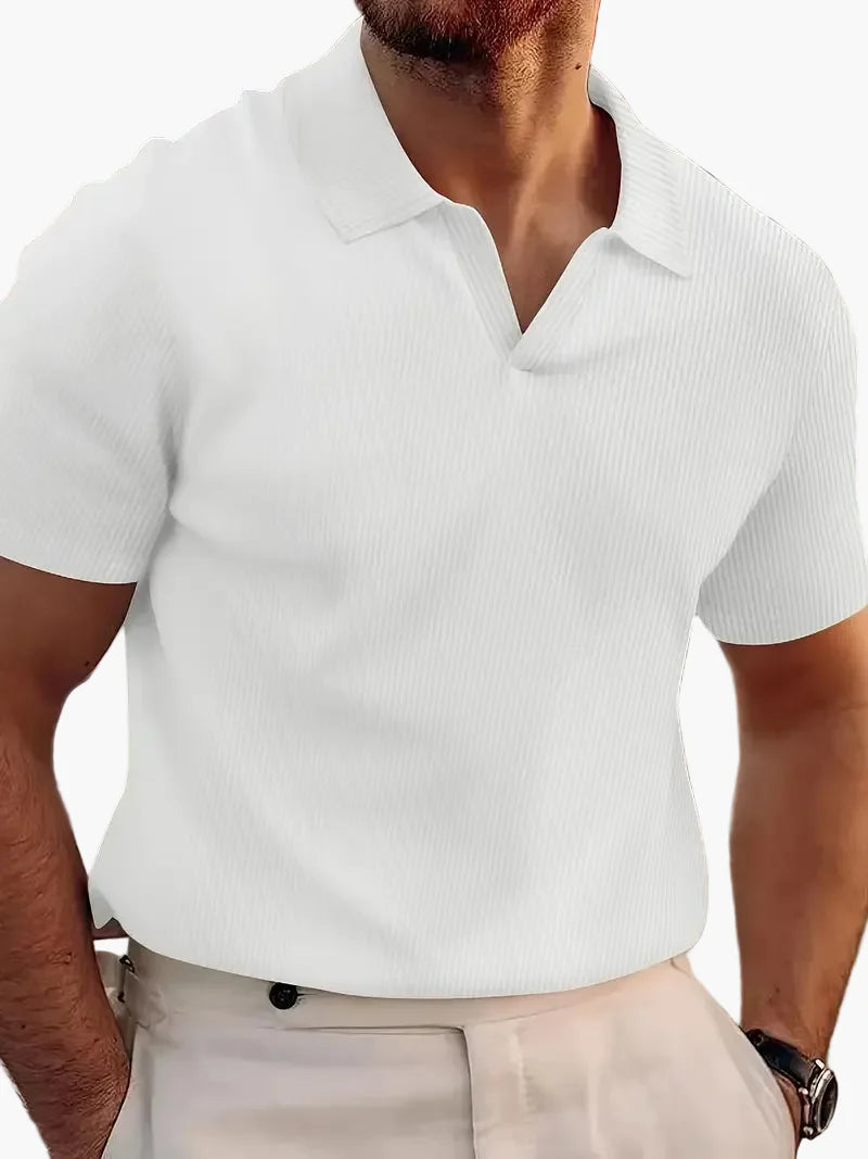 Kurzarm-Polo im lässigen Stil für Herren – Eleganz und Komfort im Alltag