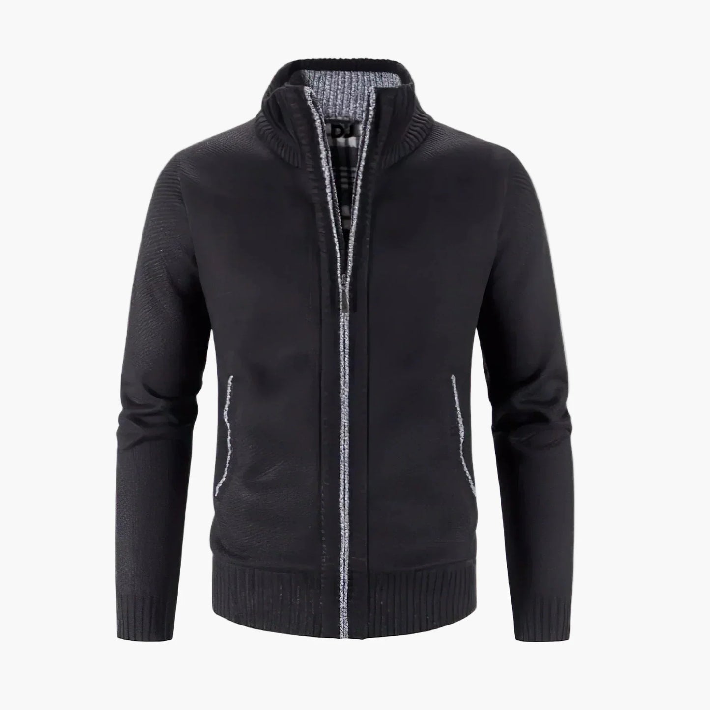 Gilet con zip stile urbano da uomo – Cardigan caldo ed elegante, ideale per città e ufficio