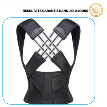 Correcteur de posture dorsal pour homme – Soutien ergonomique pour le dos et les épaules, maintien du dos, redresseur de posture