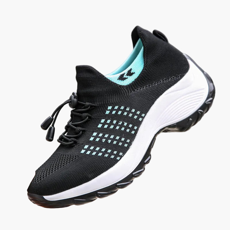 Baskets de marche confort orthopédique pour femme, style sport, usage quotidien