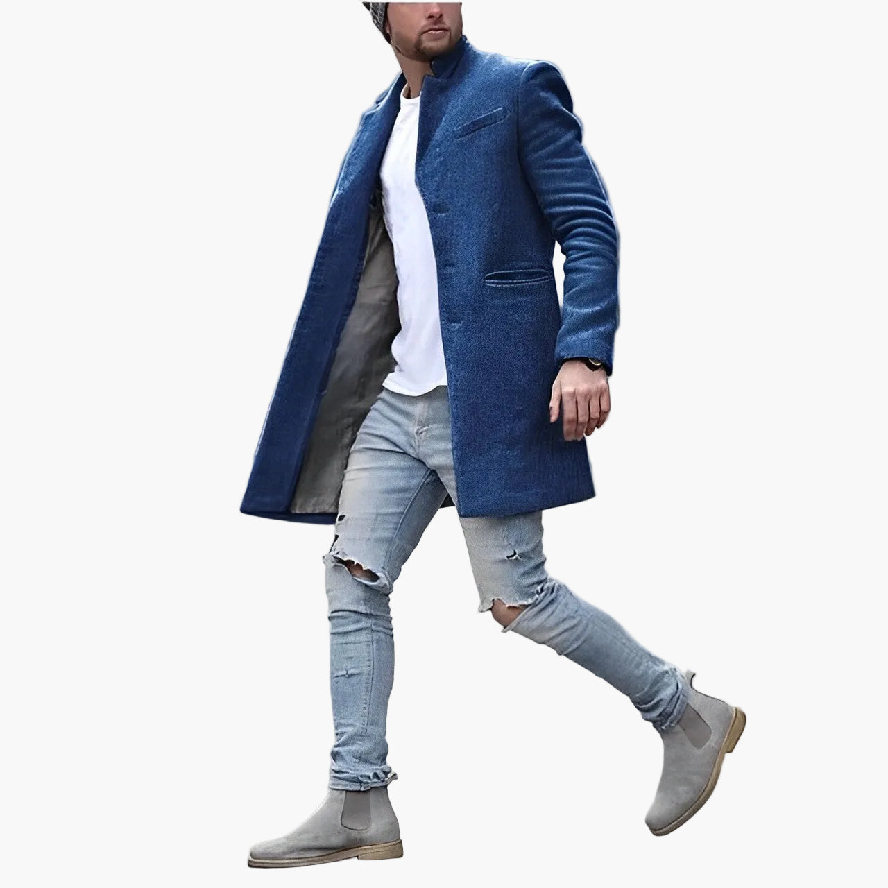 Cappotto Uomo Elegante Stile Moderno Cittadino – Ideale per la Città e le Uscite