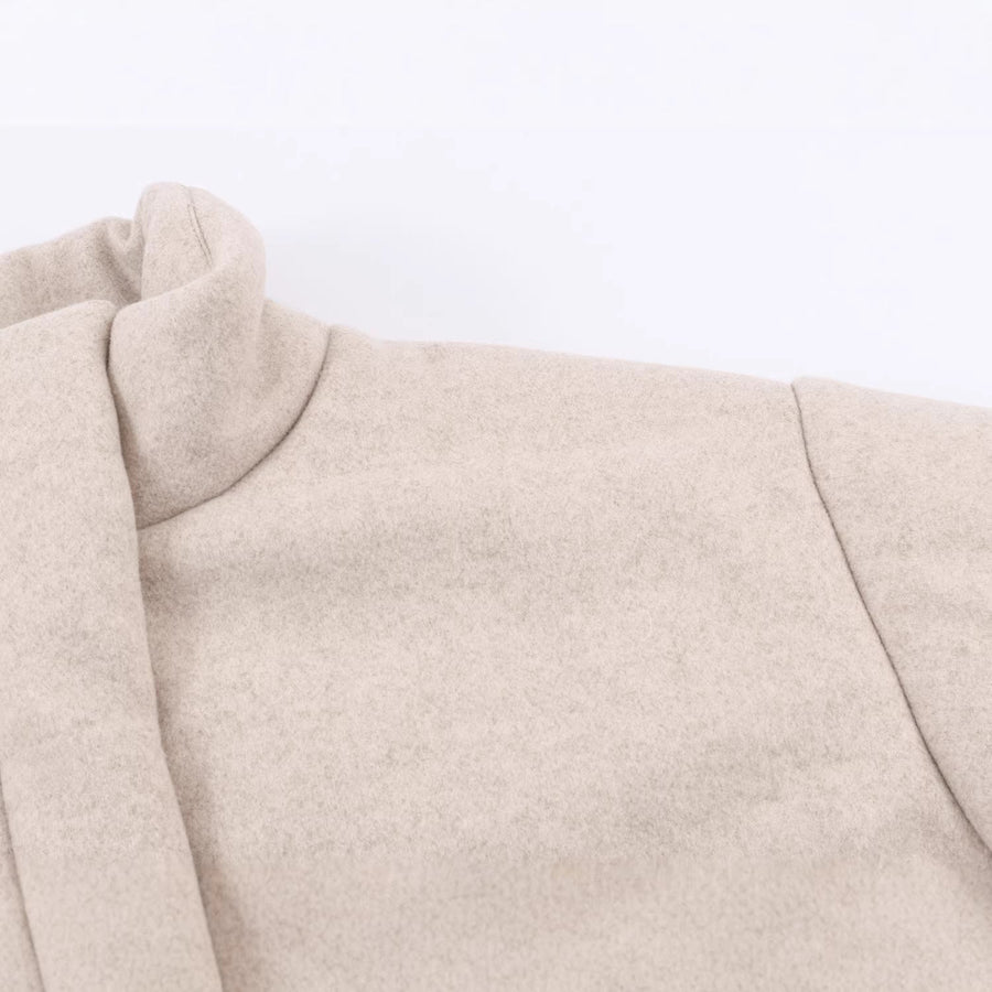 Kort jack in bomberstijl met opstaande kraag voor dames, lichtbeige