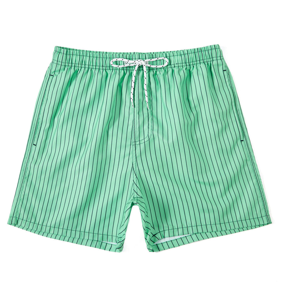 Herrebadeshorts med stripemønster, elegant stil for strand og fritid