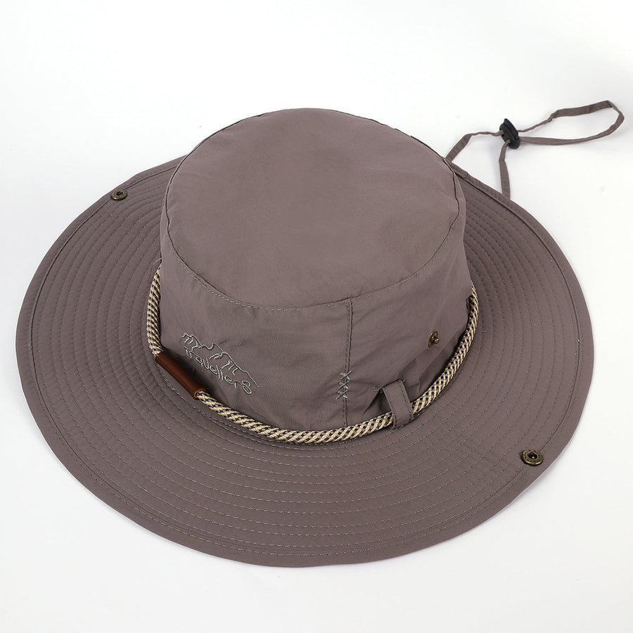 Unisex hiking bucket hat with adjustable drawstring - Multiple colors