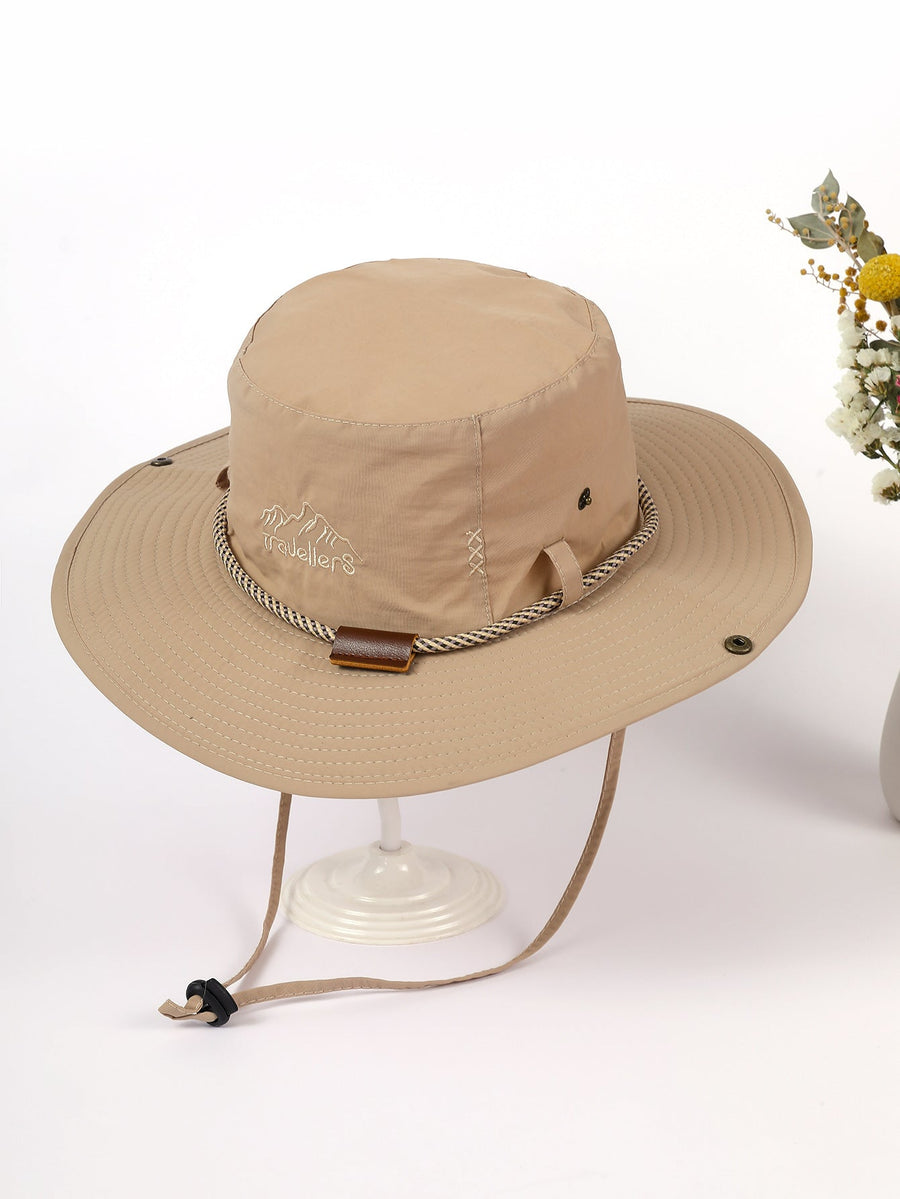 Unisex hiking bucket hat with adjustable drawstring - Multiple colors