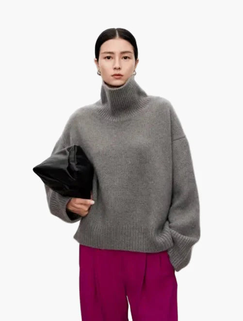 Losvallende coltrui voor dames, moderne en comfortabele stijl voor herfst en winter