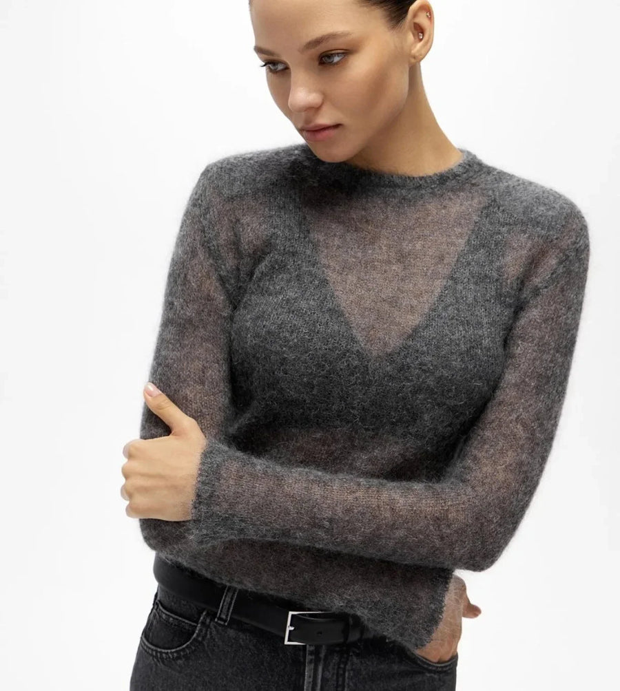 Women's sheer lightweight long-sleeve sweater - Various colors