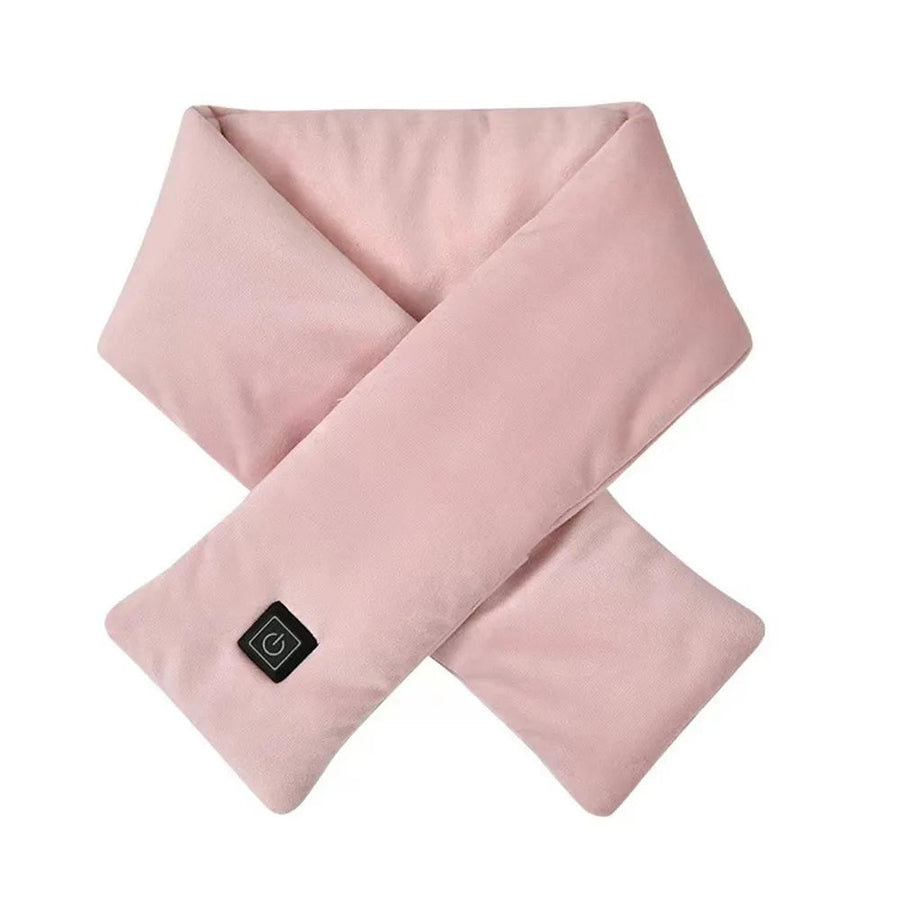 Mykt unisex varmeskjerf med svart kontrollknapp