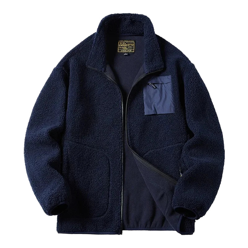 Veste Polaire Décontractée Unisexe Style Urbain pour Hommes et Femmes