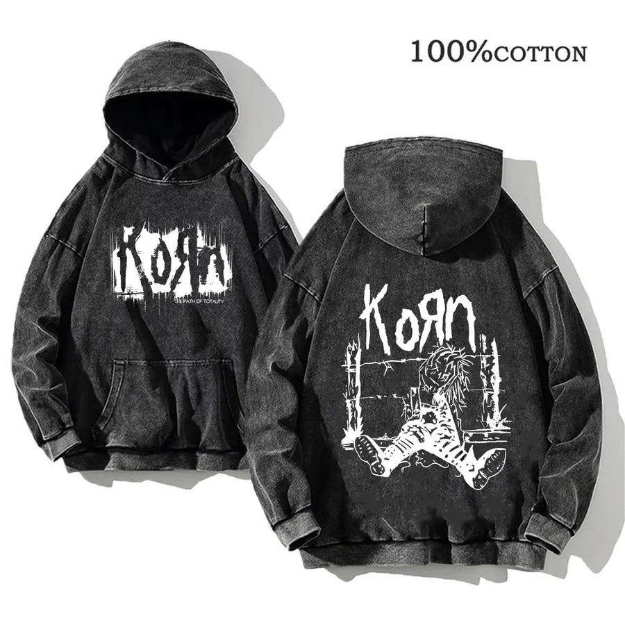 Sweat à Capuche Noir Décontracté à Imprimés Graphiques Variés